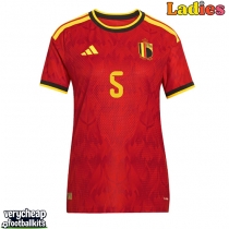 Belgium Maxim De Cuyper #5 Replica Home Shirt Ladies World Cup 2026 Short Sleeve